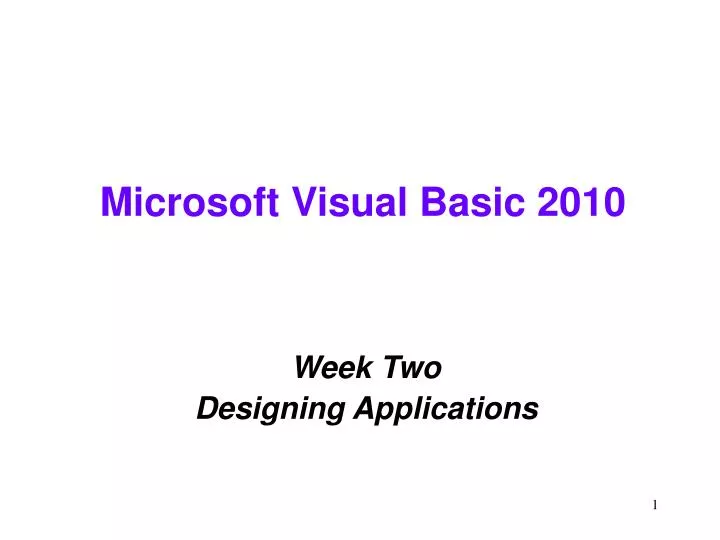 microsoft visual basic 2010