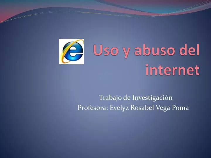 uso y abuso del internet