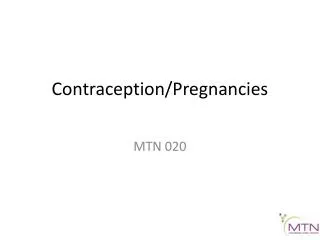 Contraception/Pregnancies