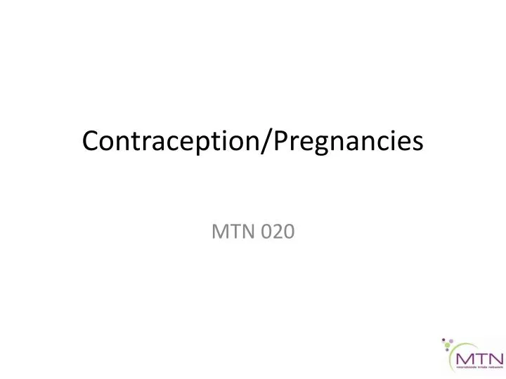 contraception pregnancies