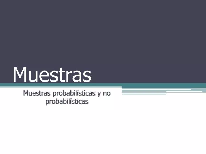 muestras