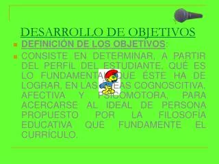 desarrollo de objetivos