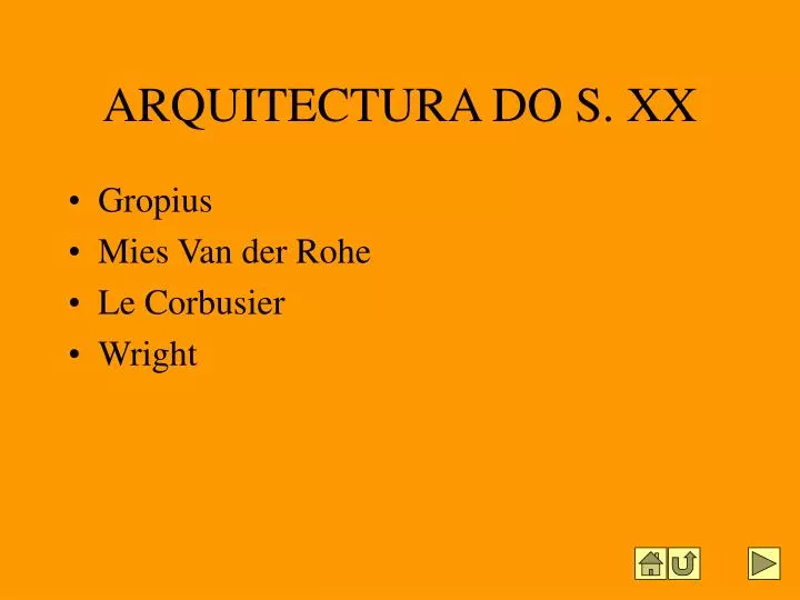 arquitectura do s xx