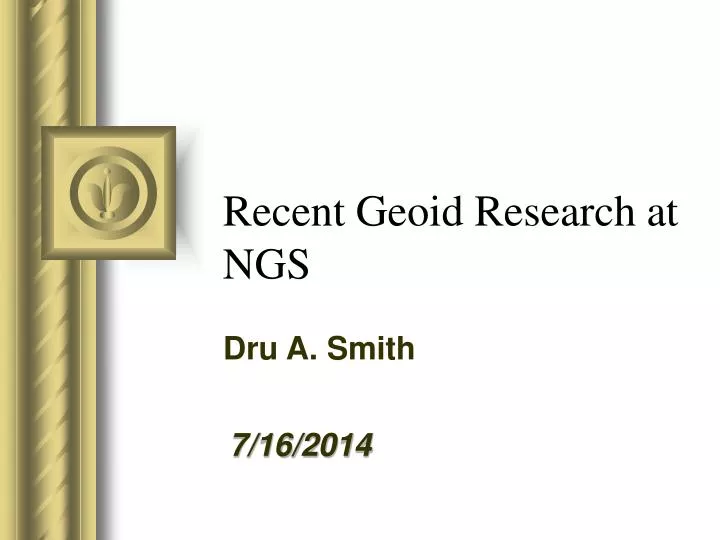 recent geoid research at ngs