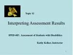 Interpreting Assessment Results - slide 1