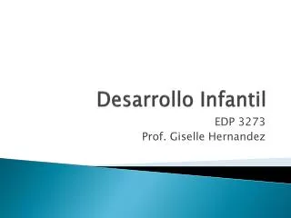 desarrollo infantil