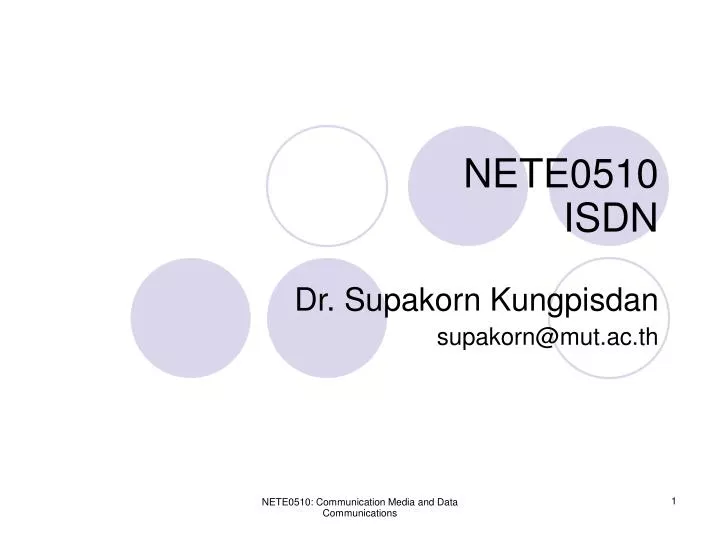 nete0510 isdn