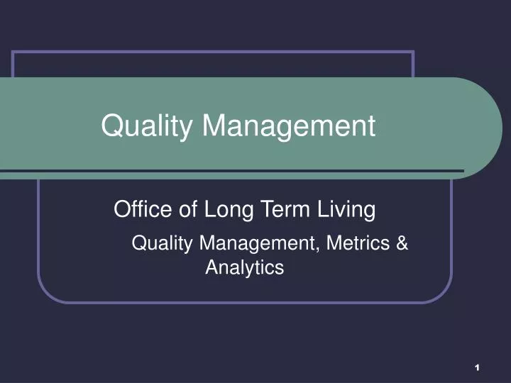 quality management