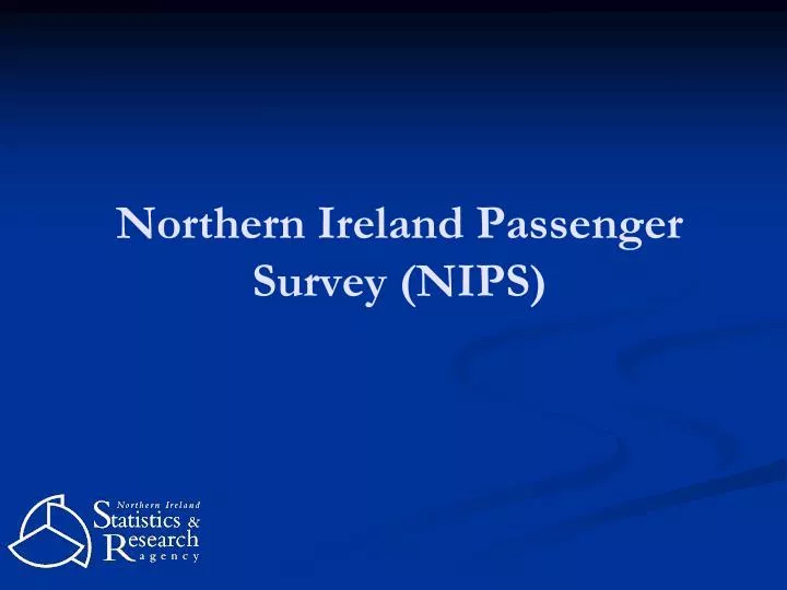 northern ireland passenger survey nips