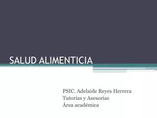 salud alimenticia