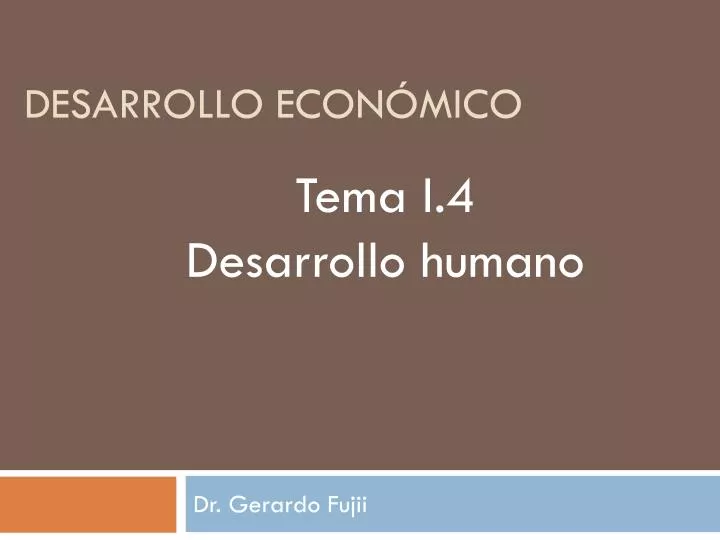 desarrollo econ mico