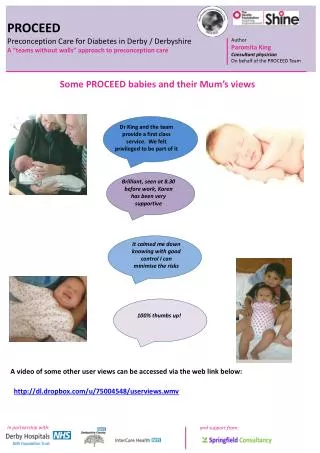 PROCEED Preconception Care for Diabetes in Derby / Derbyshire