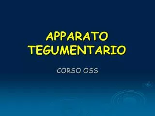 apparato tegumentario
