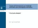 "L ife Cycle Analysis" - slide 1