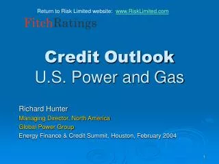 Credit Outlook U.S. Power and Gas