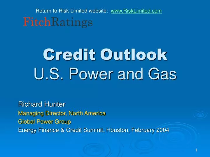 credit outlook u s power and gas