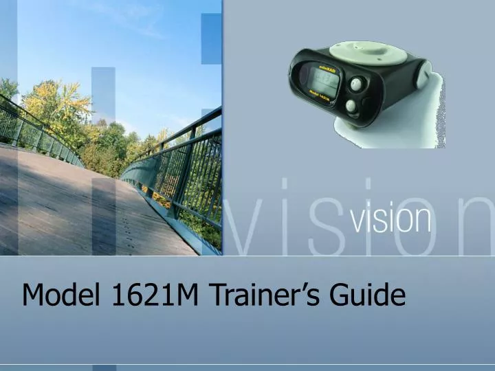 model 1621m trainer s guide