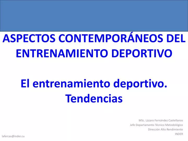 aspectos contempor neos del entrenamiento deportivo el entrenamiento deportivo tendencias