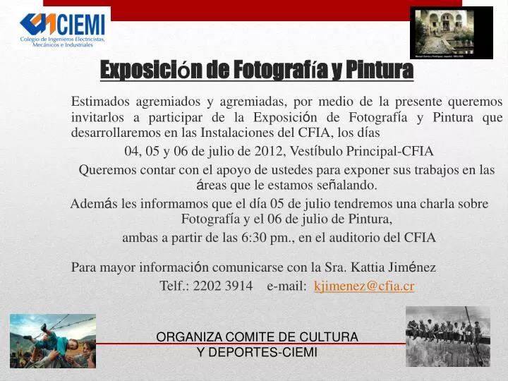 exposici n de fotograf a y pintura