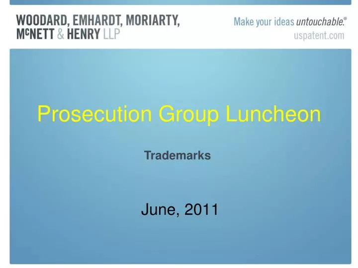 prosecution group luncheon