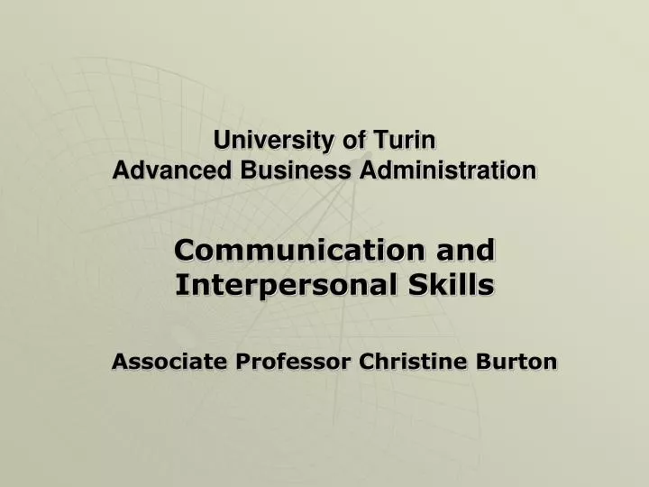 university of turin advanced business administration