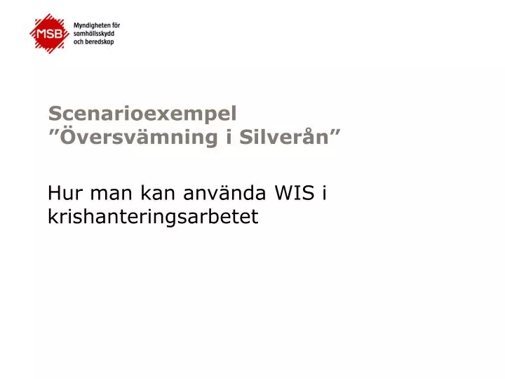 scenarioexempel versv mning i silver n