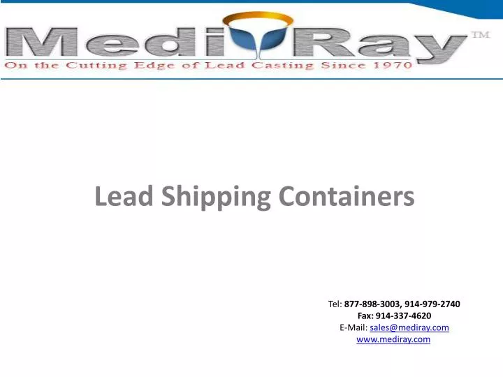 lead shipping containers