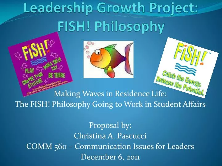 leadership growth project fish philosophy
