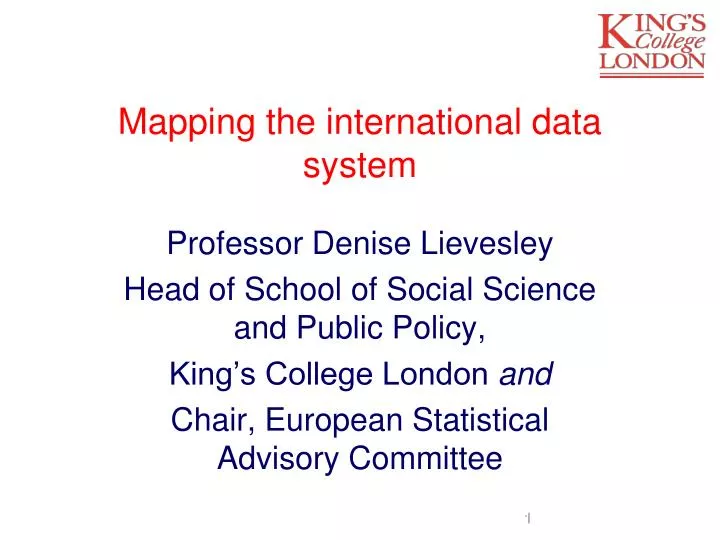 mapping the international data system