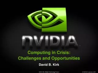Computing in Crisis: Challenges and Opportunities