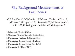 Sky Background Measurements at Los Leones