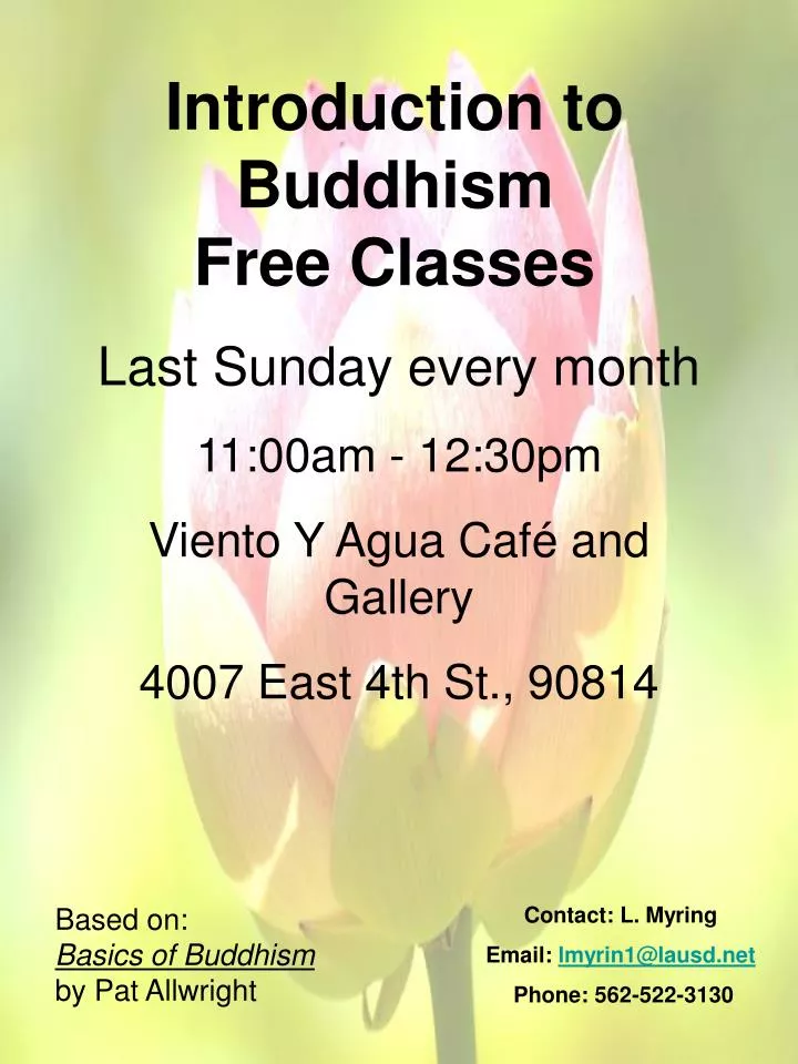 introduction to buddhism free classes