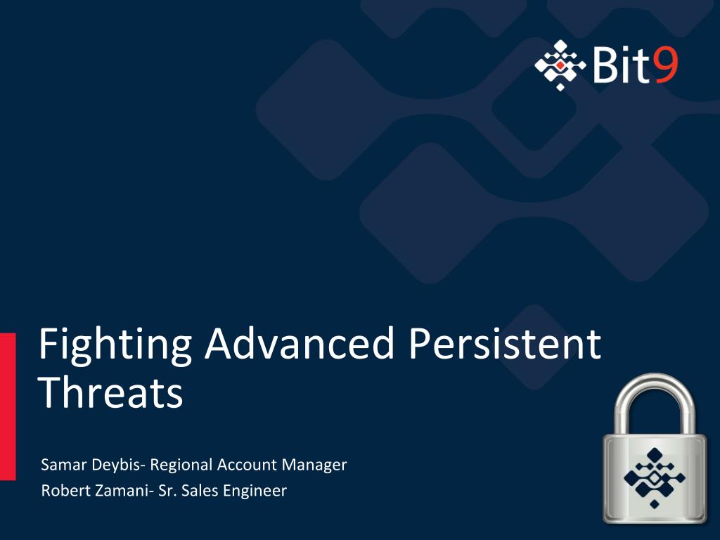PPT - Fighting Advanced Persistent Threats PowerPoint Presentation ...