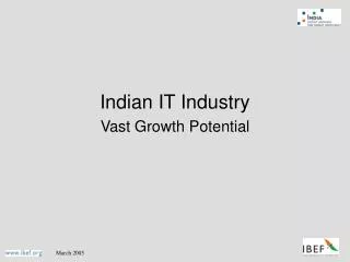 Indian IT Industry Vast Growth Potential