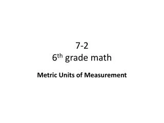 7-2 6 th grade math