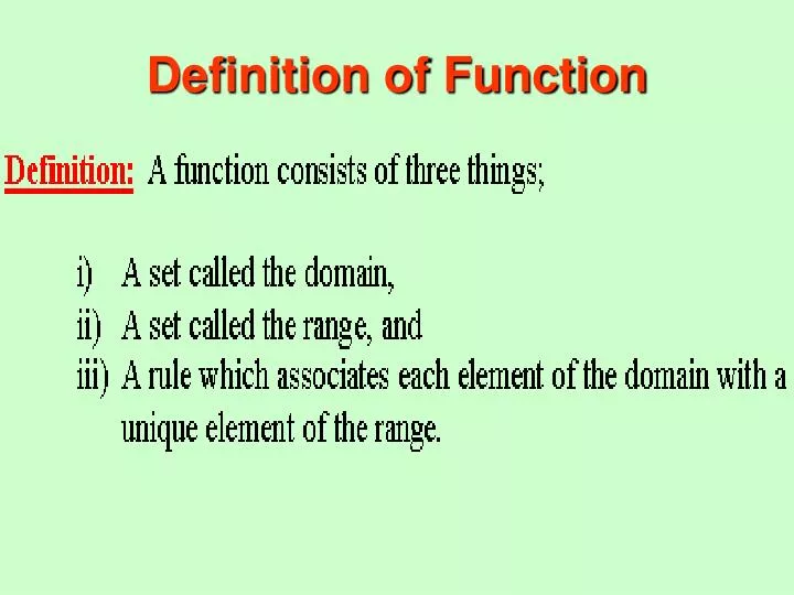definition of function