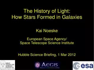 The History of Light: How Stars Formed in Galaxies