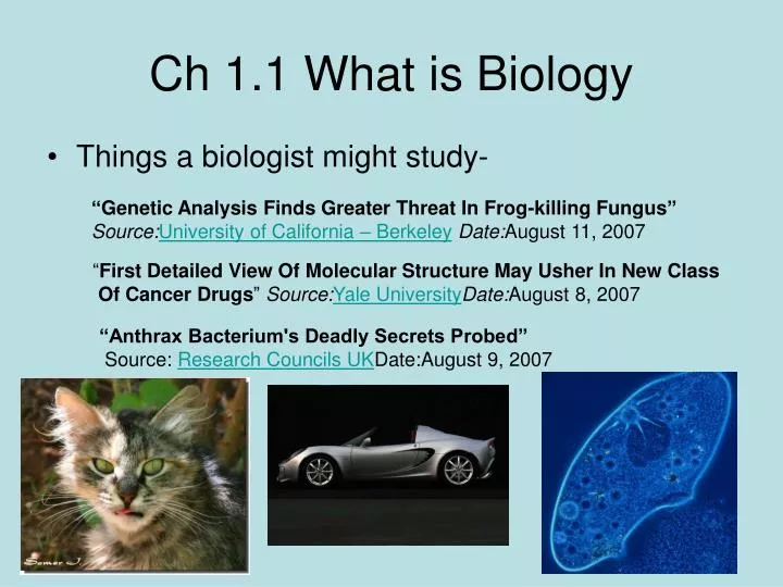 ch 1 1 what is biology