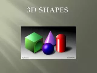 3D SHAPES