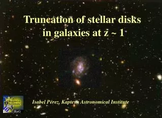 Truncation of stellar disks in galaxies at z ~ 1