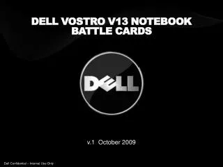 Dell Vostro V13 notebook Battle cards