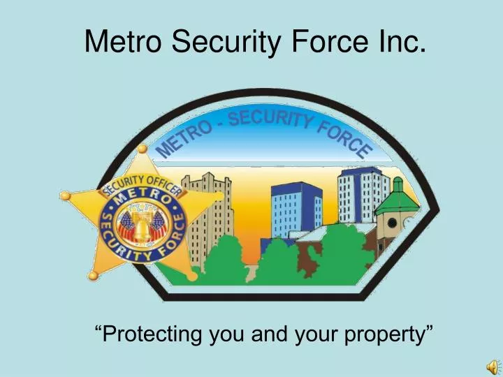 metro security force inc