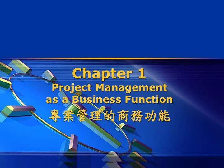 chapter 1 project management as a business function