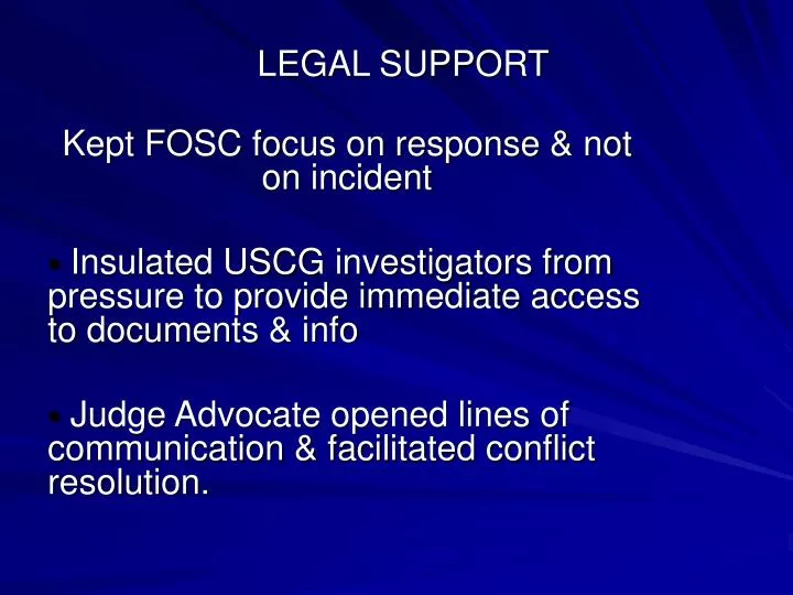 legal support