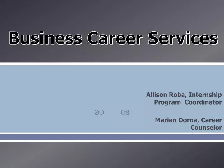 business career services