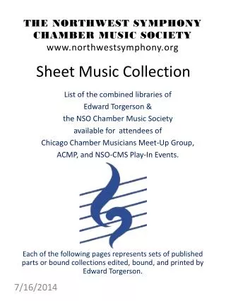 Sheet Music Collection