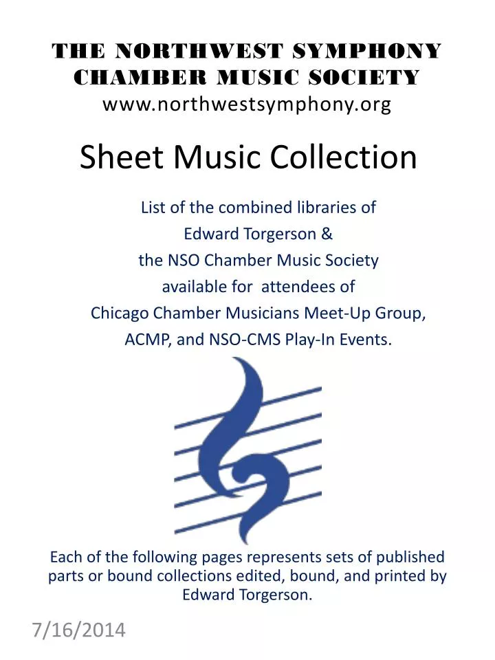 sheet music collection