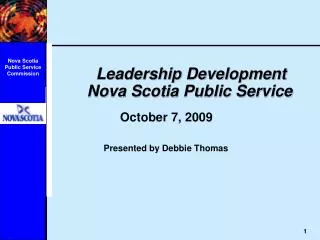 Leadership Development Nova Scotia Public Service