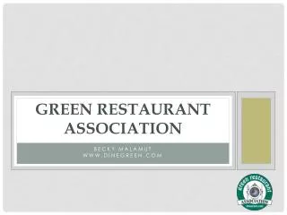 Green restaurant association