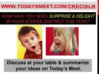 How have you seen Surprise &amp; Delight in your school/district this year?